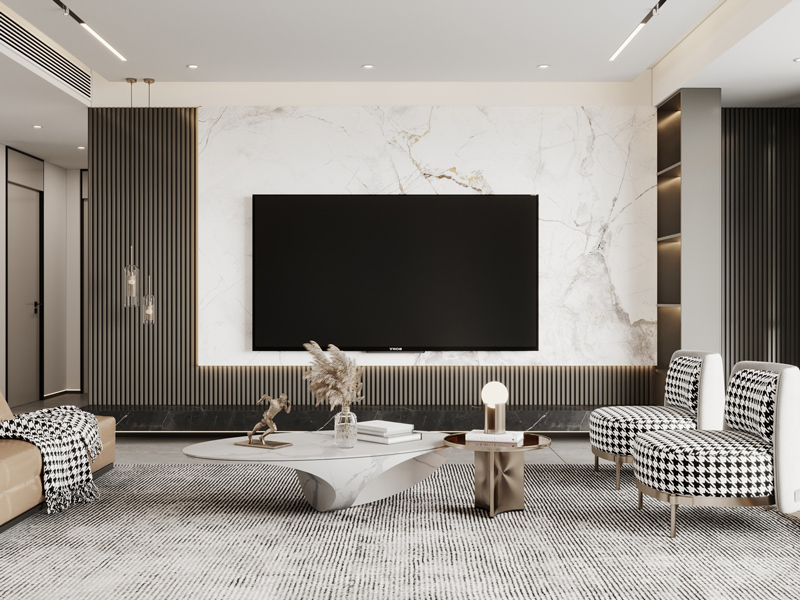 轻奢风格装修案例效果图.jpg 客厅背景墙.jpg