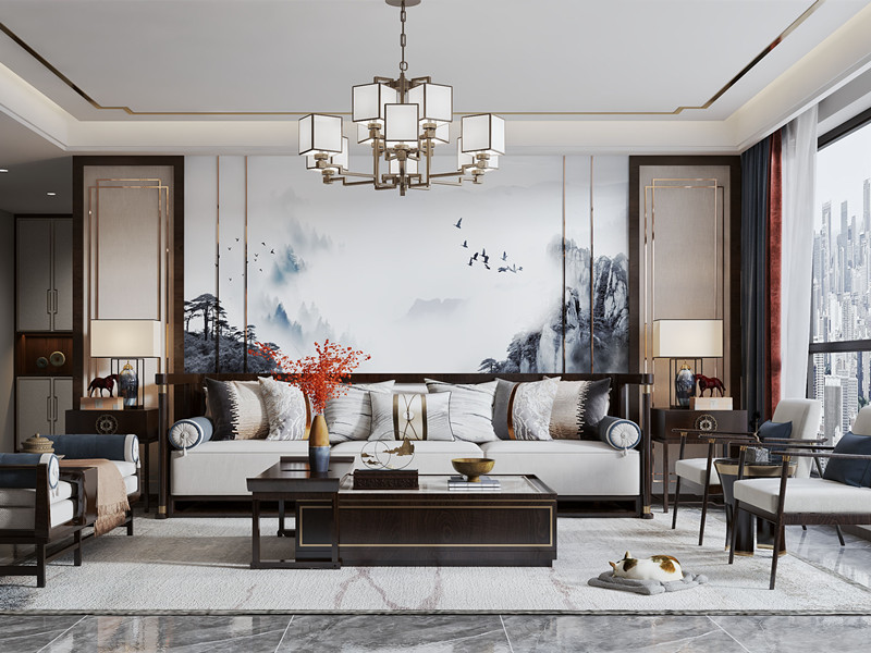 新中式客厅 新中式客厅