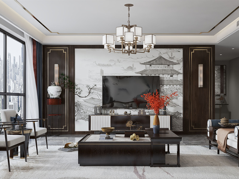 新中式客厅 新中式客厅