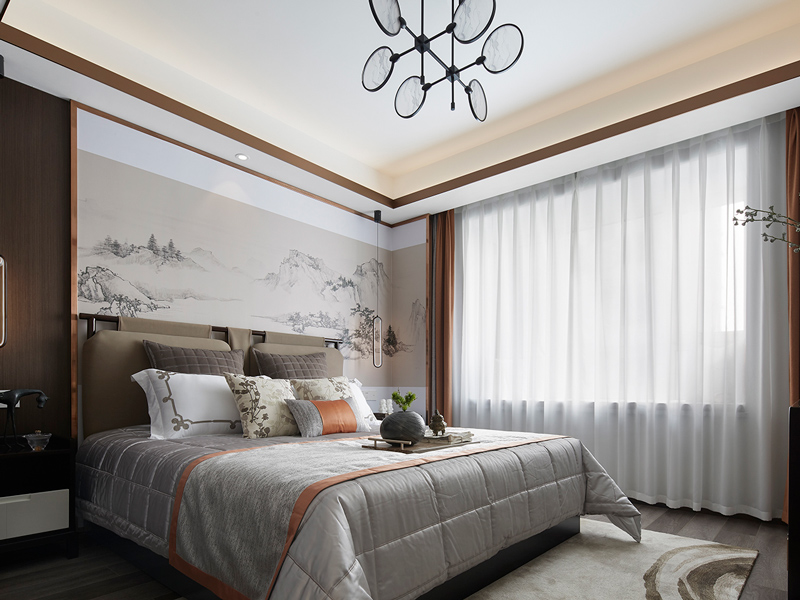 新中式风格装修效果图.jpg 主卧室.jpg