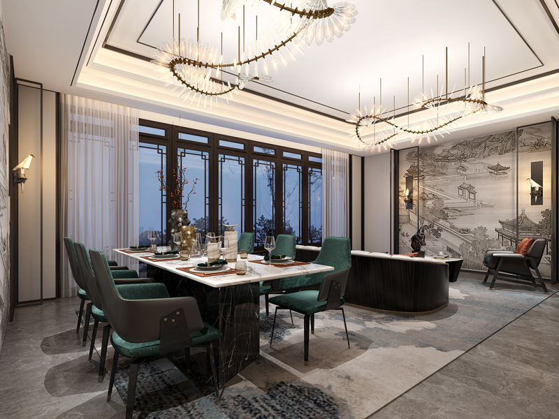 新中式风格装修效果图.jpg 餐厅.jpg