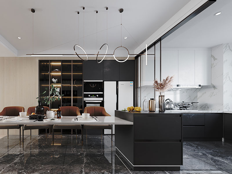 极简风厨餐空间 极简风厨餐空间