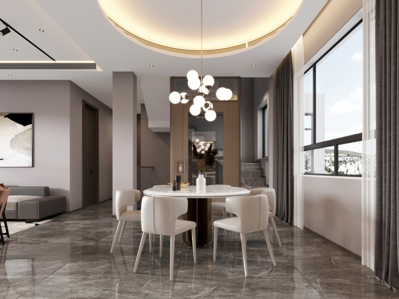 现代风格别墅餐厅 现代风格别墅餐厅