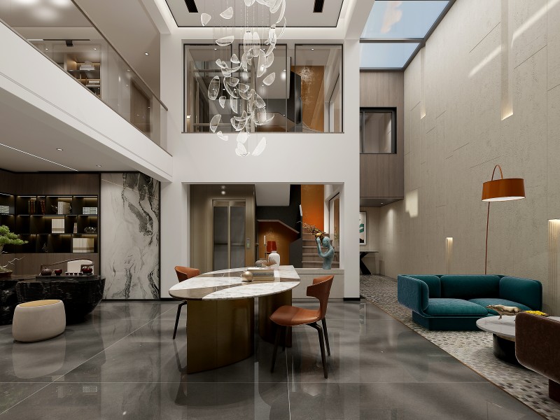 现代风格别墅设计客厅 现代风格别墅设计客厅