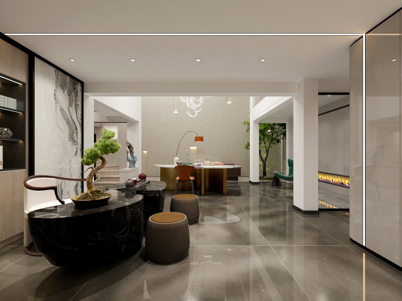 现代风格别墅设计茶室 现代风格别墅设计茶室