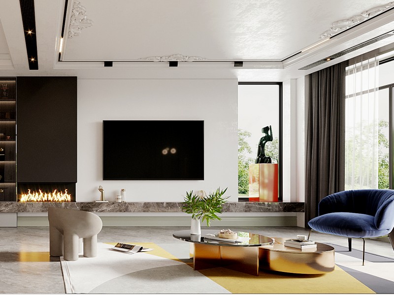 别墅混搭风格客厅 别墅混搭风格客厅