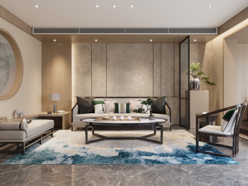 别墅新中式风格客厅 别墅新中式风格客厅