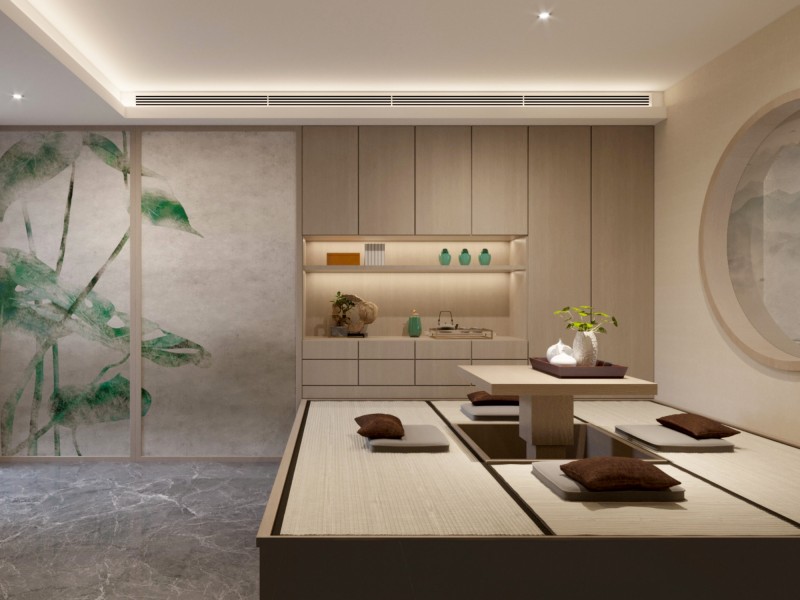 别墅新中式风格茶室 别墅新中式风格茶室