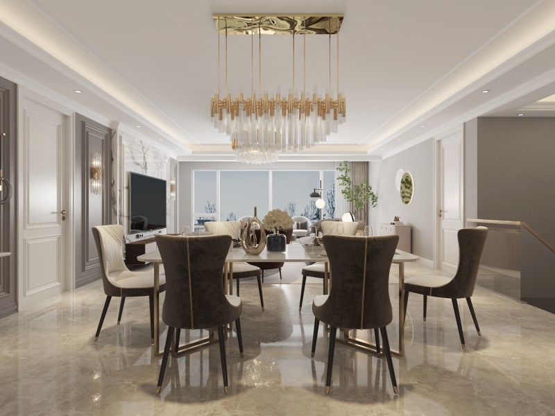 洋房轻奢风格设计餐厅 洋房轻奢风格设计餐厅