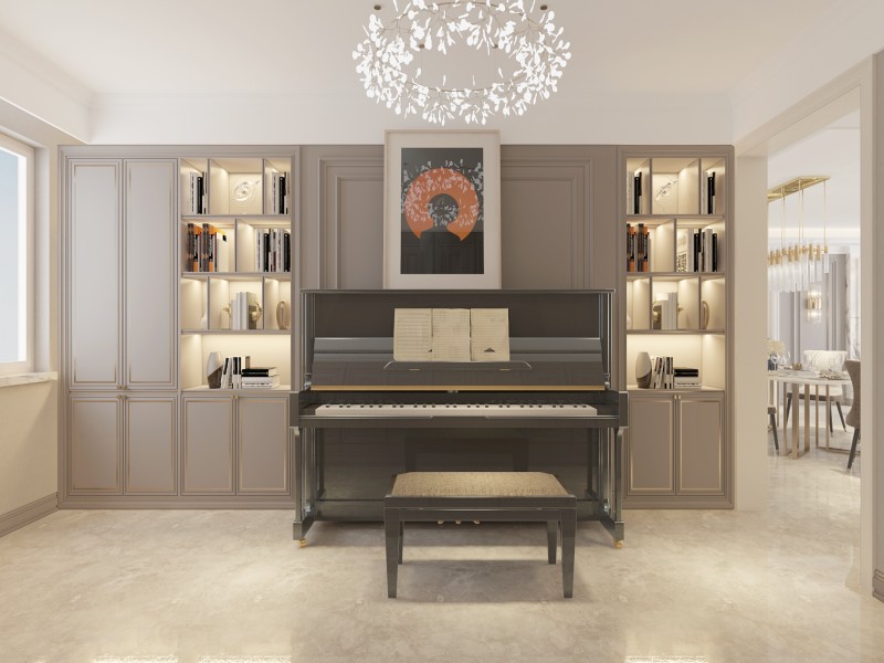 洋房轻奢风格设计琴房 洋房轻奢风格设计琴房