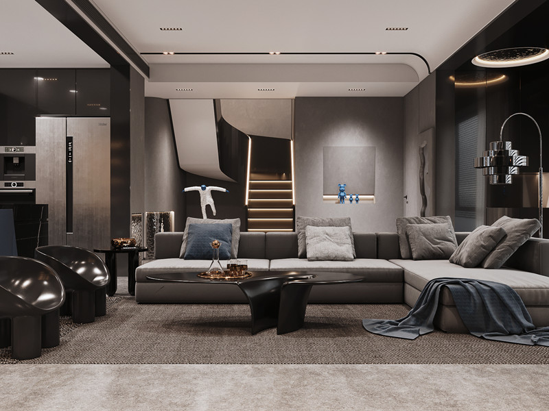 别墅极简风格客厅 别墅极简风格客厅