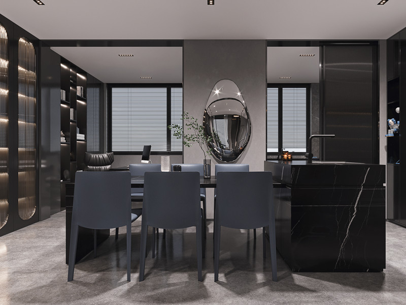 别墅极简风格餐厅 别墅极简风格餐厅