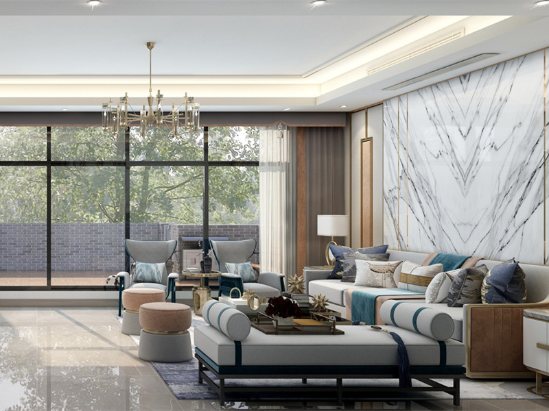 别墅新中式风格客厅 别墅新中式风格客厅