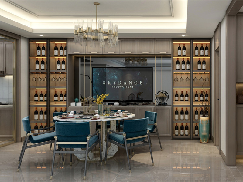 别墅新中式风格餐厅 别墅新中式风格餐厅